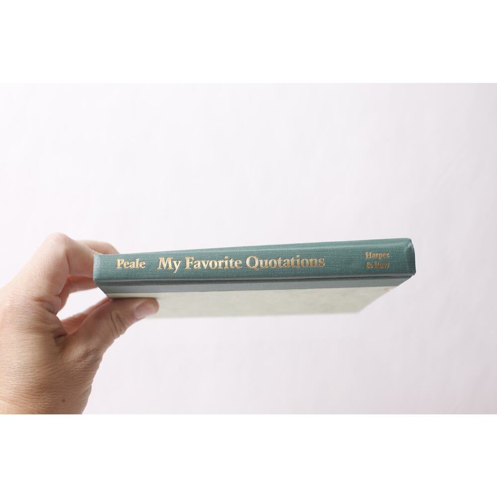 Peale Favorite Quotations Harper & Row Hardcover Book Reference ~ 260302-WH 884
